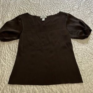 Ann Taylor Loft brown top size S